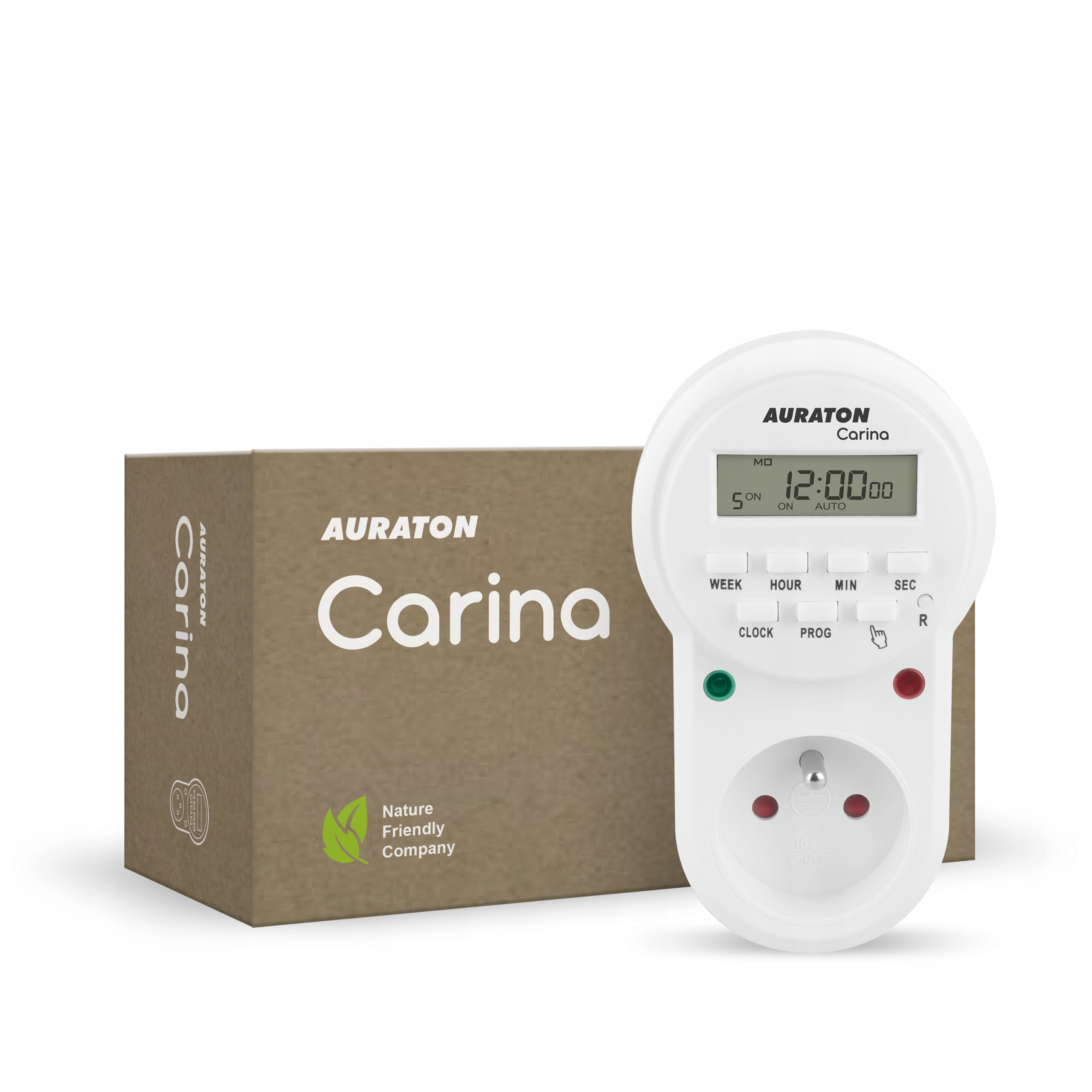 AURATON Carina – Tygodniowy, wielofunkcyjny wyłącznik czasowy