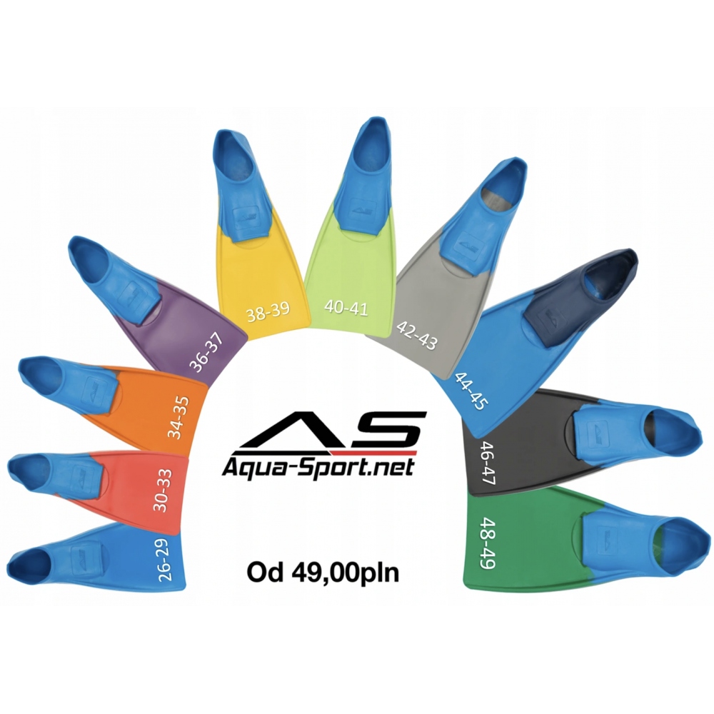 Uniwersalne zastosowanie płetw Aqua-Sport