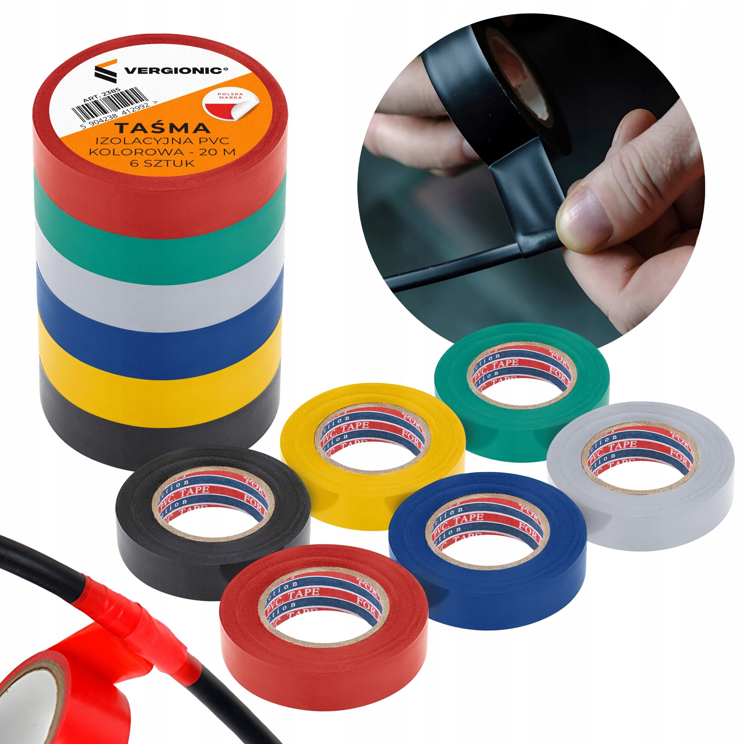 Taśma izolacyjna Czarna Wodoodporna 17mm 20m – Niezbędny element w każdym domu