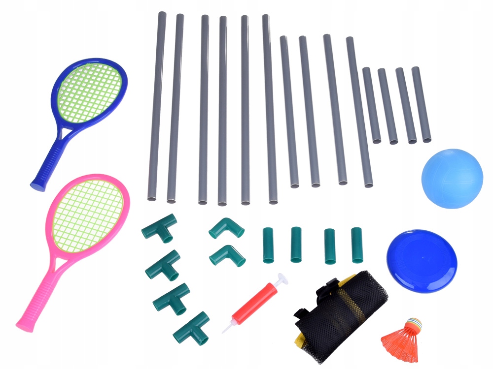 Wszechstronny zestaw dla całej rodziny – Siatkówka, badminton i dysk