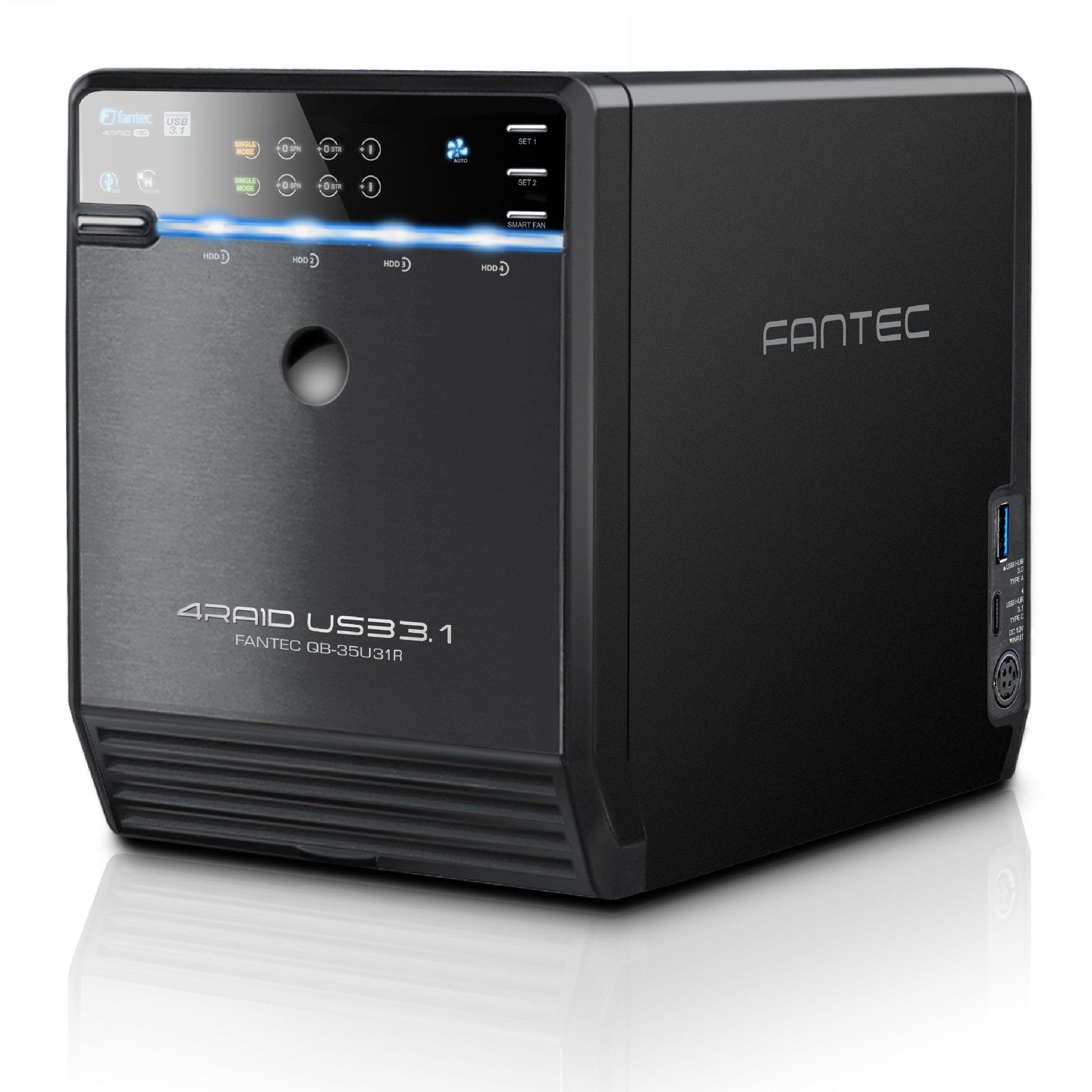 FANTEC QB-35U31R – Zewnętrzna 4-komorowa obudowa dysku twardego RAID