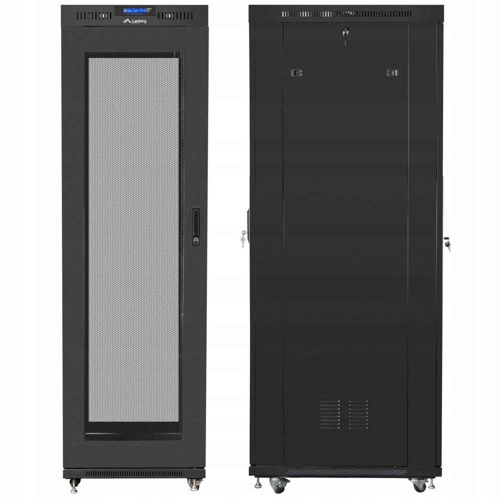Szafa stojąca Rack 19'' 42U 600x1000mm czarna – Idealne rozwiązanie dla Twojej infrastruktury IT