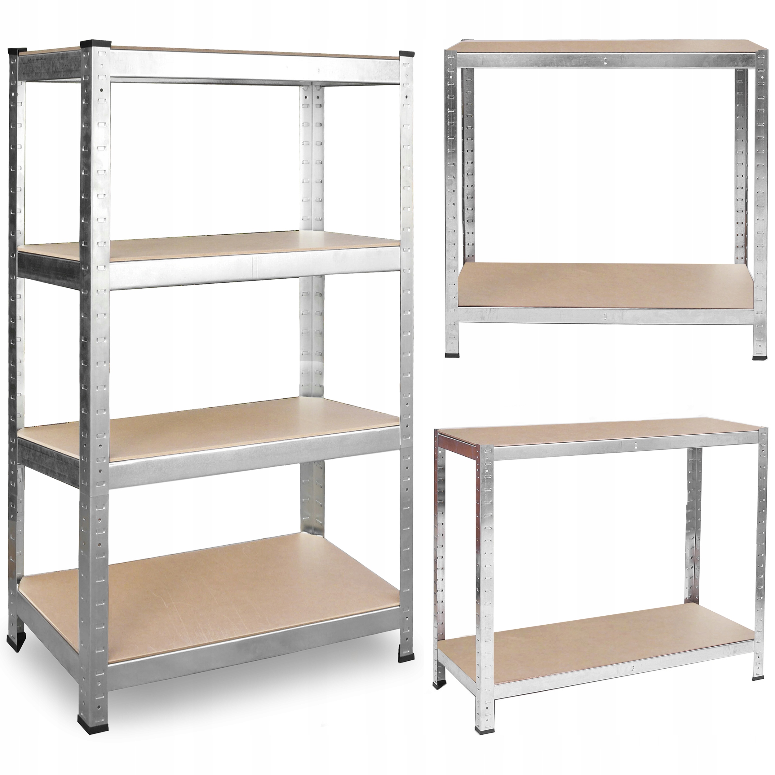 Regał metalowy magazynowy Plonos 150 x 75 x 30 cm – Idealne rozwiązanie do przechowywania