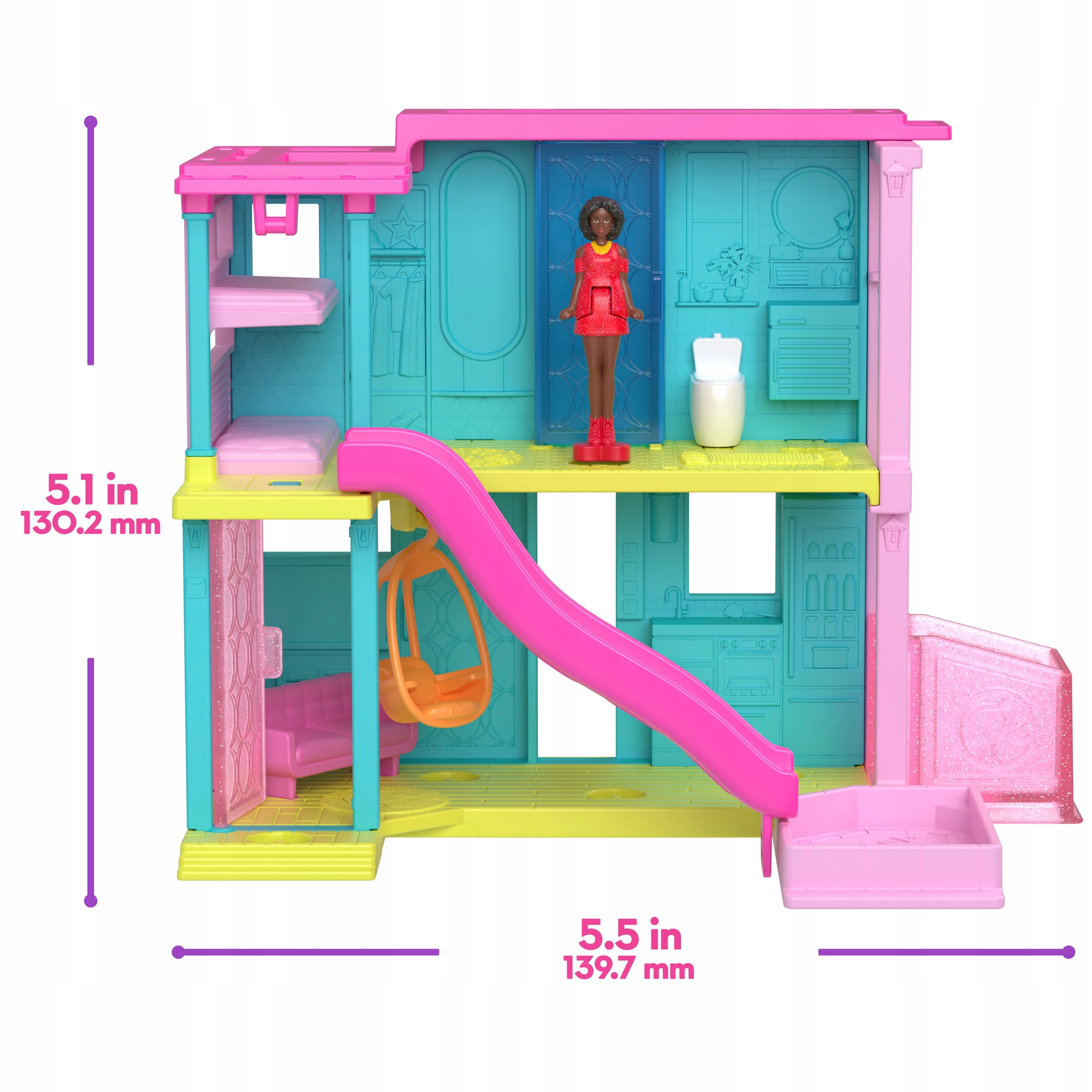 Uroczy domek dla mini lalek Barbie
