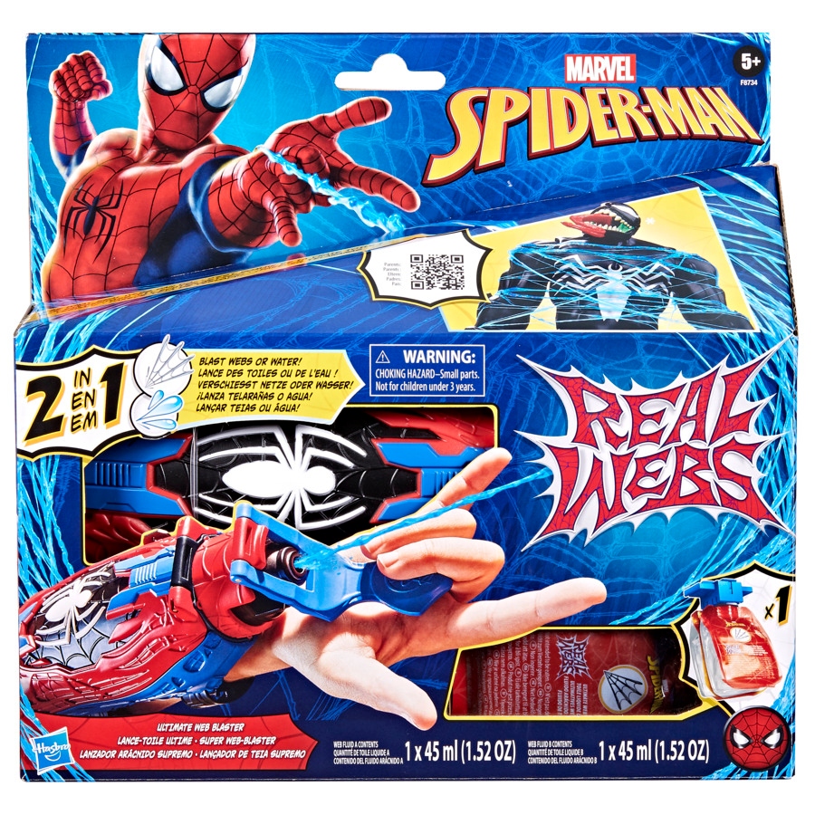 Spiderman SPIDER-MAN Role play Real webs ultimate web blaster – Przenieś się do świata superbohaterów!