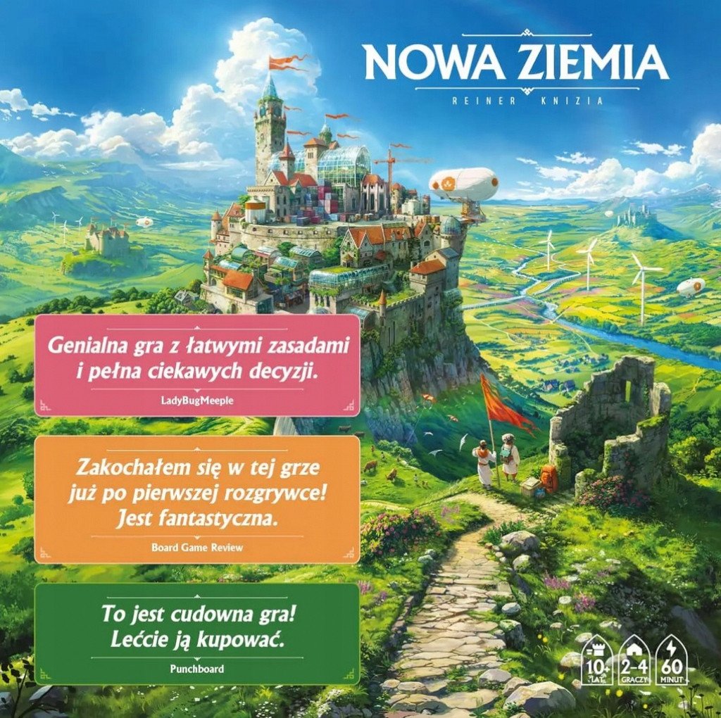 Gra Nowa Ziemia – Rodzinna gra planszowa od Naszej Księgarni