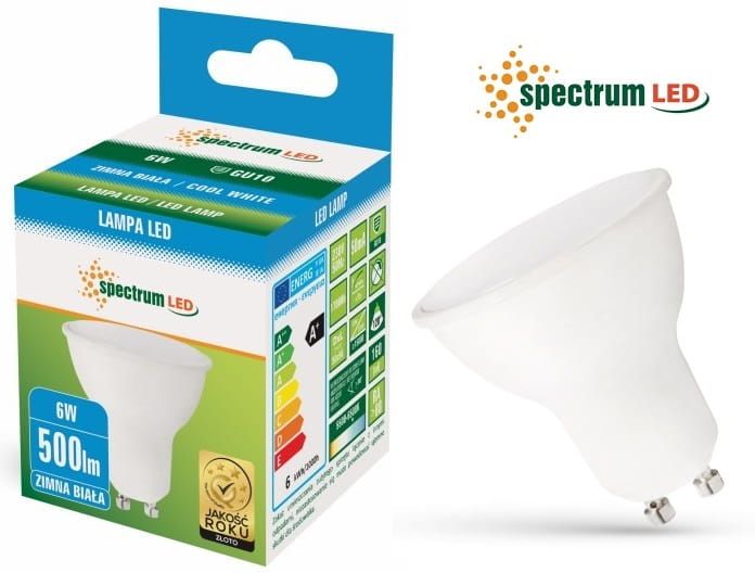 Żarówka Led GU10 6W zimna spectrumLED WOJ13266