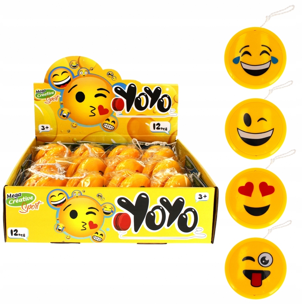 Mega Creative Jo-Jo świecące 6cm Sport Face – Radość i rozwój w jednej zabawce