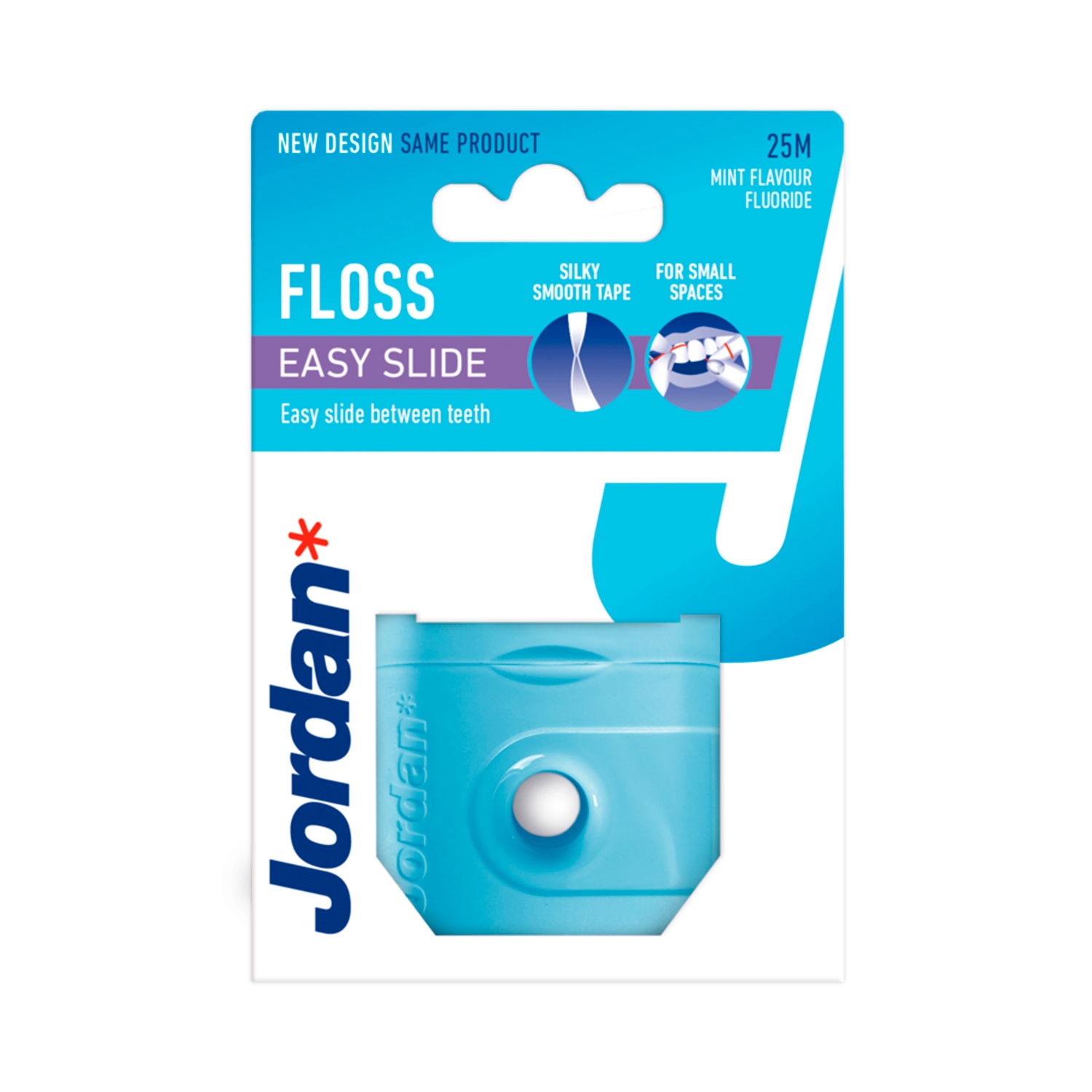 JORDAN Dental Floss Easy Slide – Skuteczna nić dentystyczna z fluorem