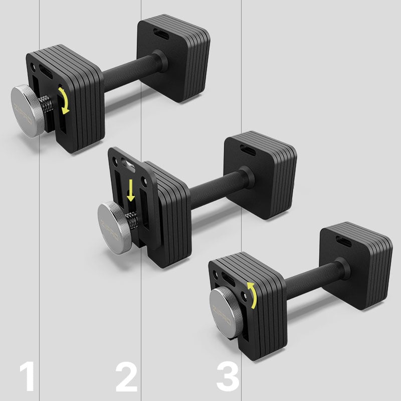 Hantle regulowane ZIPRO SQR 16 kg