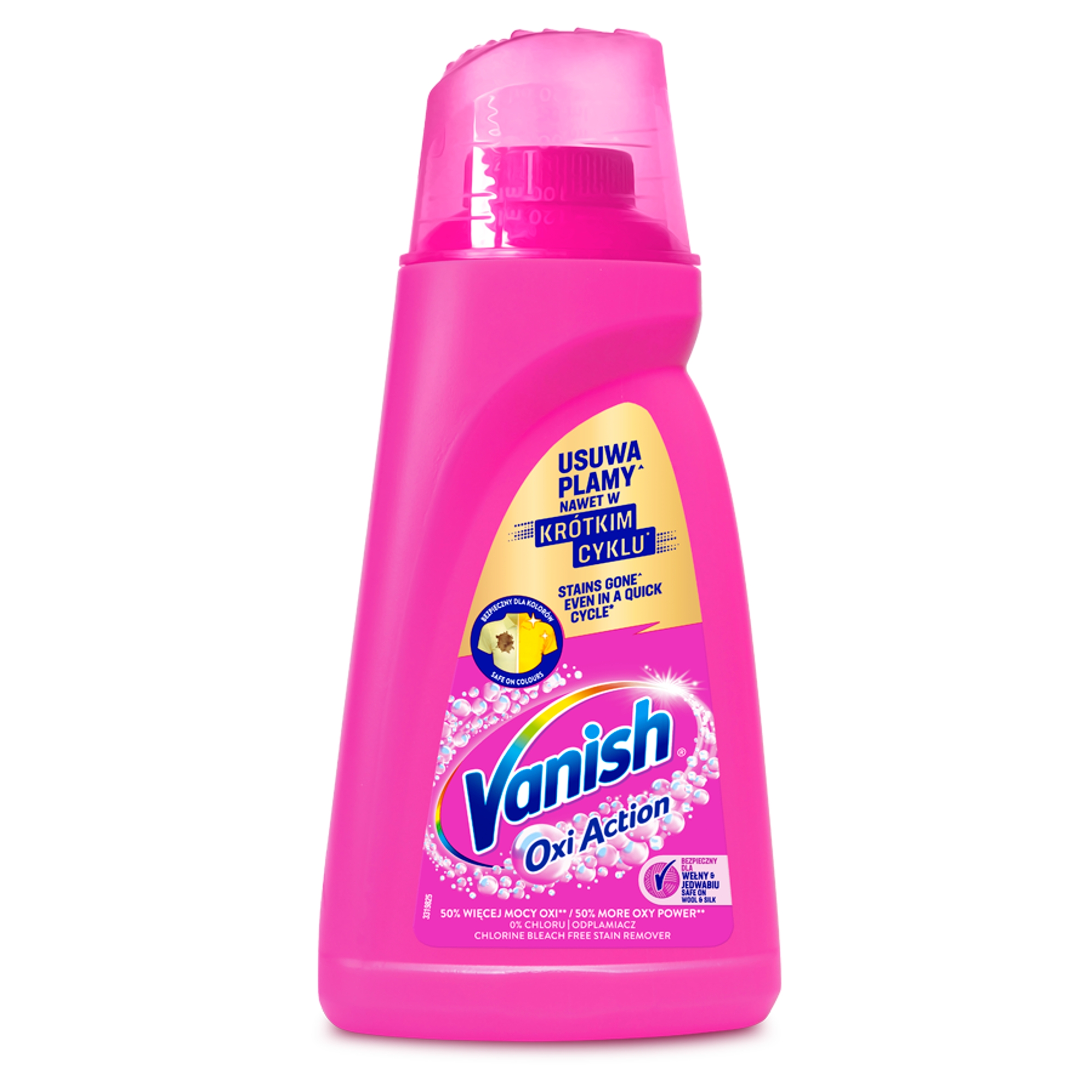 Żel Oxi Action Pink Odplamiacz w Żelu 1L – Skuteczne usuwanie plam