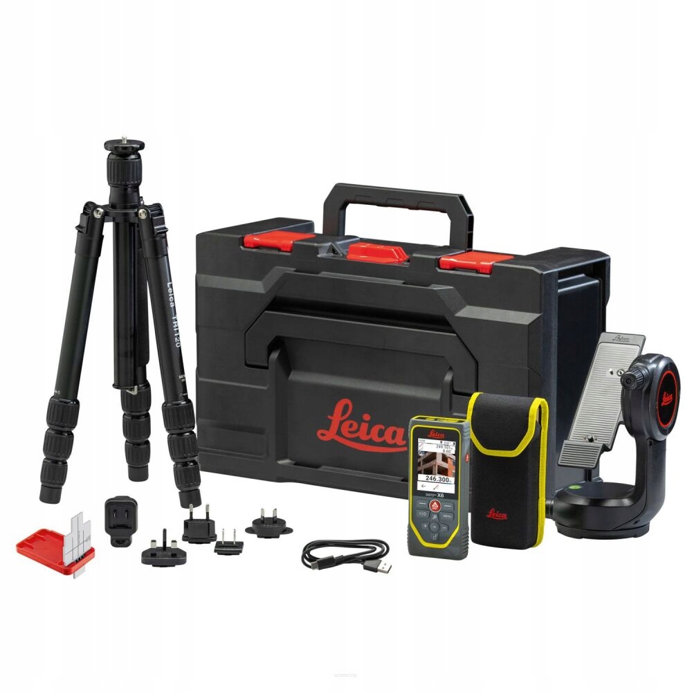 Dalmierz laserowy Leica DISTO X6 Zestaw P2P – Precyzyjne pomiary w każdych warunkach