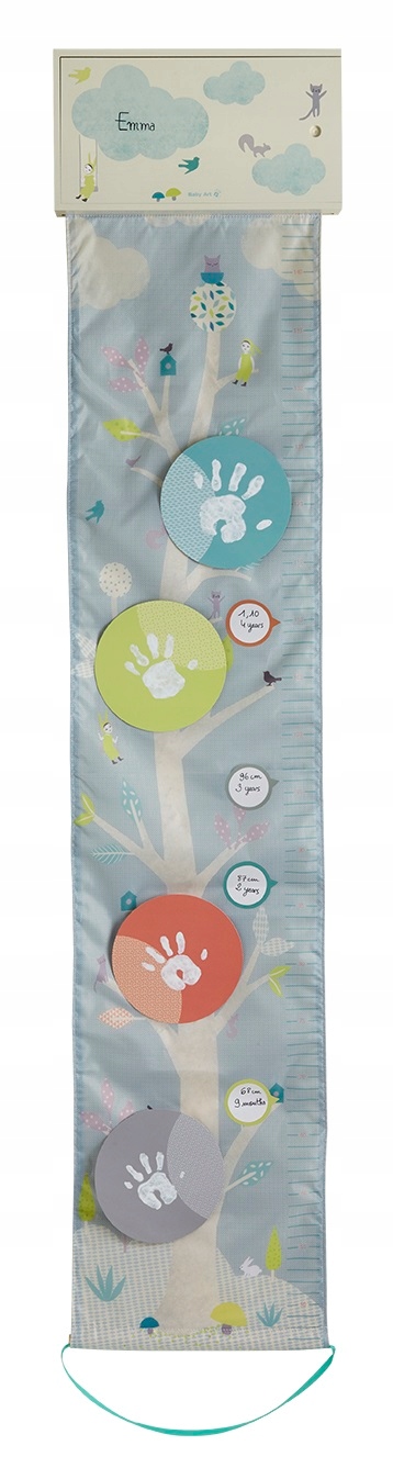 Baby Art - Miarka wzrostu One To Tree z odciskami rączek i stópek