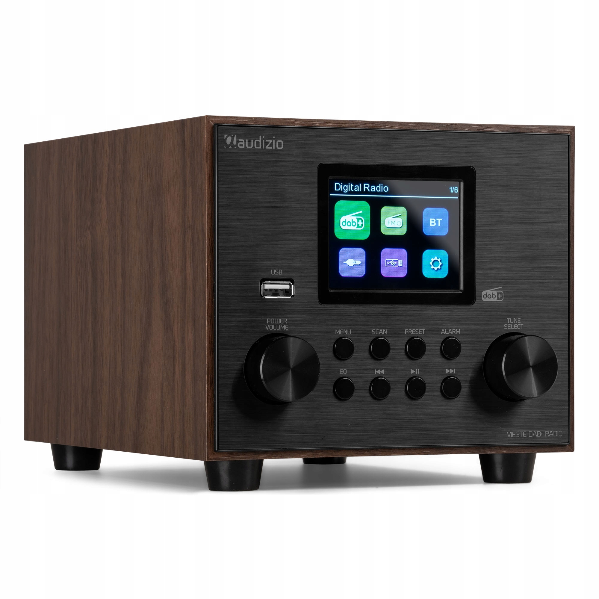 Radio Audizio Vieste DAB+ FM z subwooferem – Doskonałe do kuchni i biura