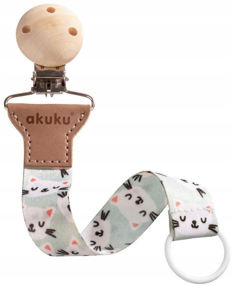 Tasiemka do smoczka Kotki A0582 – Stylowy dodatek dla Twojego dziecka