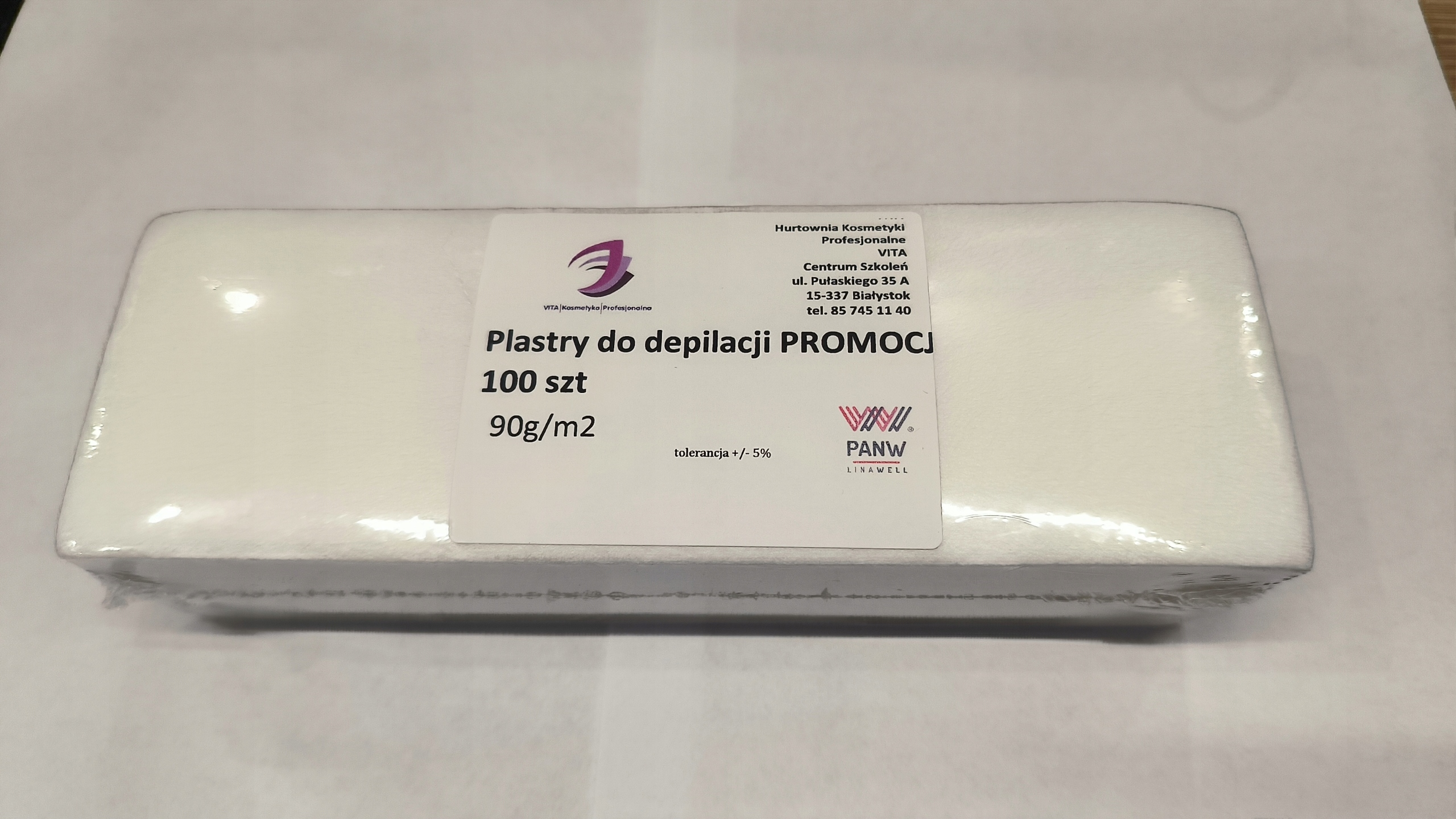 Wymiary pasków do depilacji: 7 cm szerokości i 20 cm długości