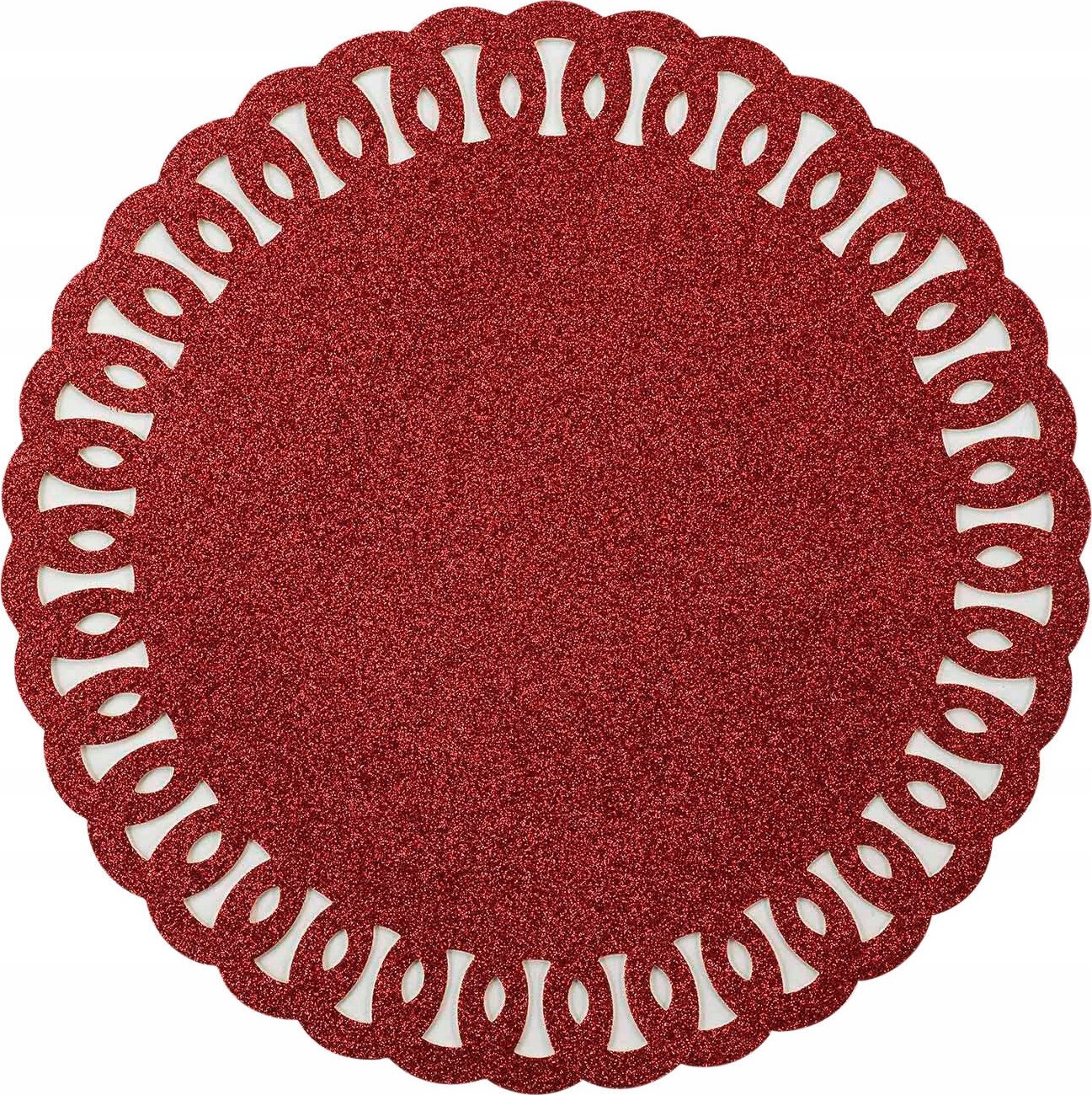Hanipol Podstawka pod talerz, brokatowa, Ø 38 cm – Elegancki dodatek do Twojego stołu