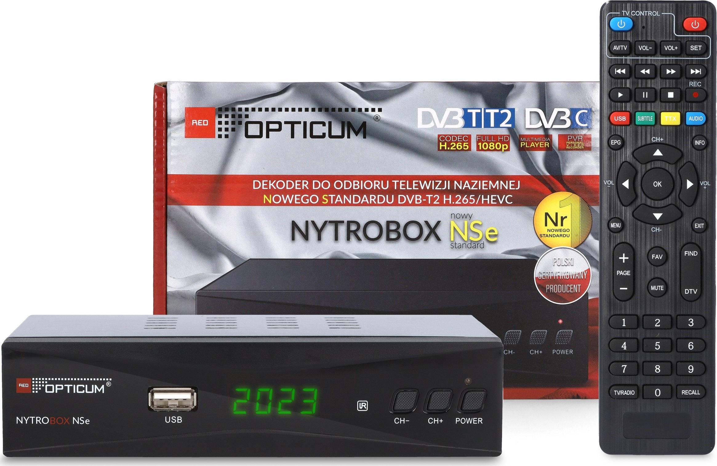Tuner TV Opticum TUNER DVB-T2 OPTICUM NYTROBOX NSe – Nowoczesne rozwiązanie dla Twojego telewizora