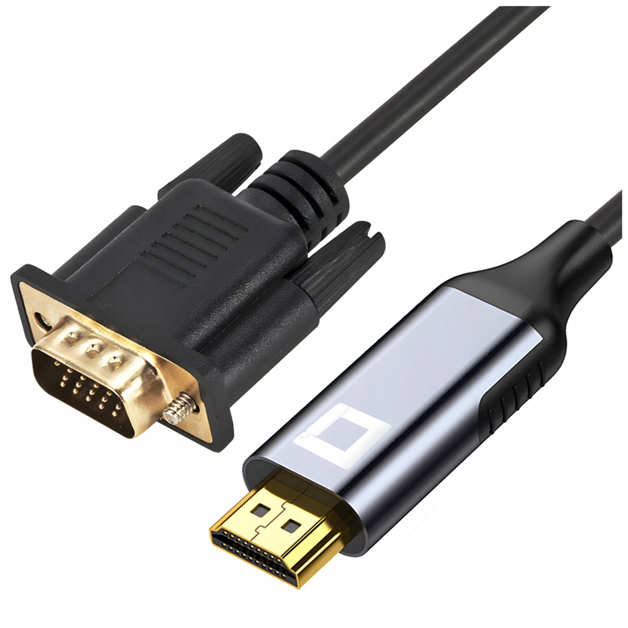 CO2 KABEL VGA - HDMI PRZEJŚCIÓWKA KONWERTER ADAPTER FULL HD 1080P 60HZ 1M – Nowoczesne połączenie dla Twojego sprzętu