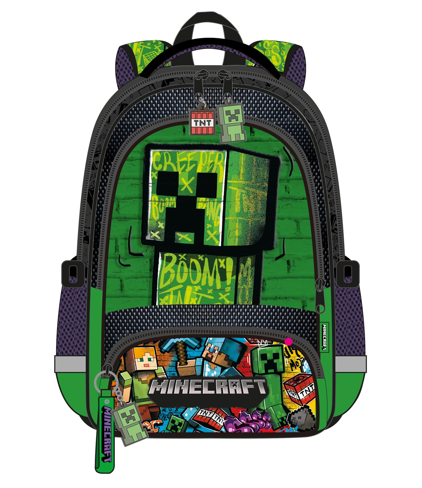 Radosny design z motywem Minecraft