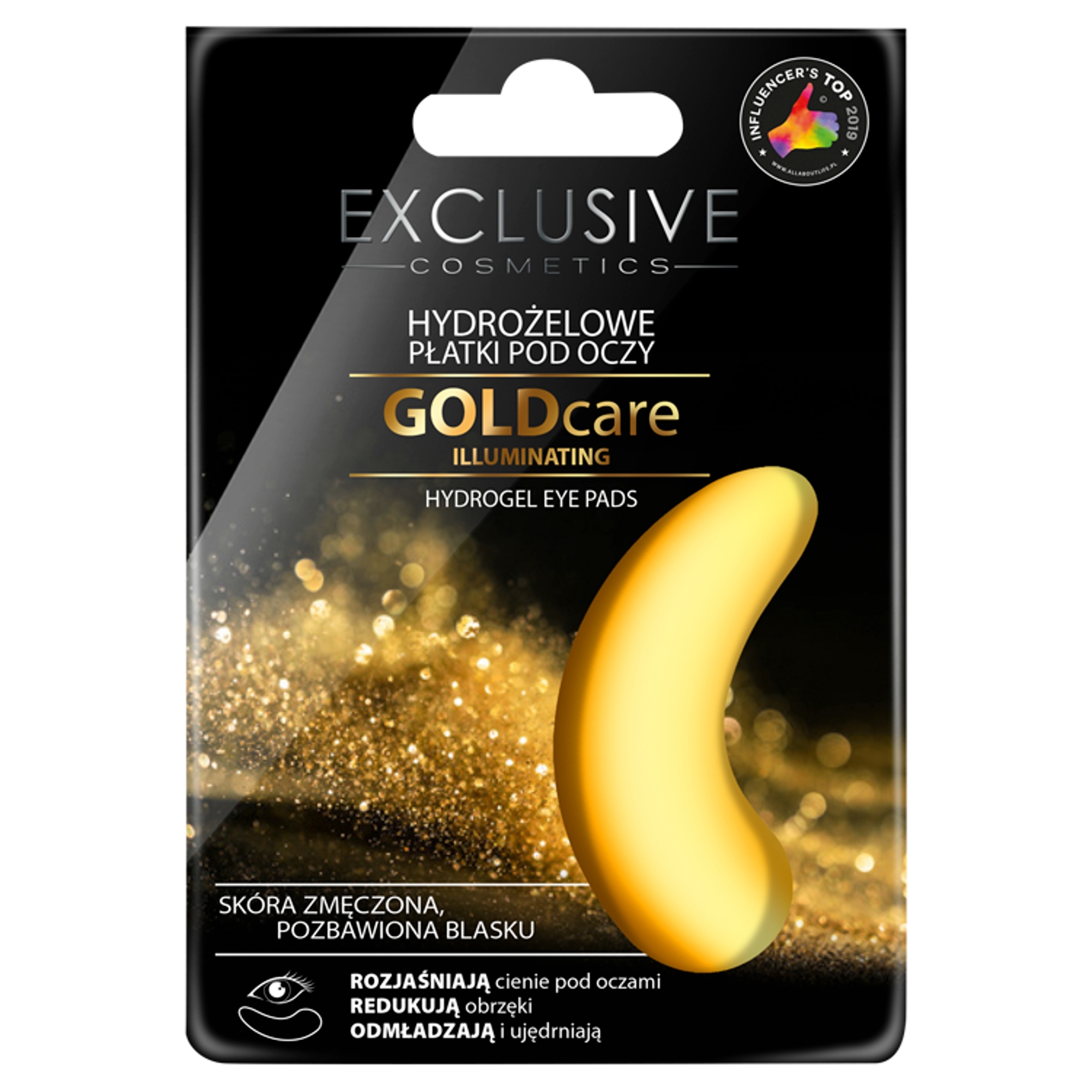EXCLUSIVE COSMETICS Goldcare Illuminating Płatki hydrożelowe pod oczy