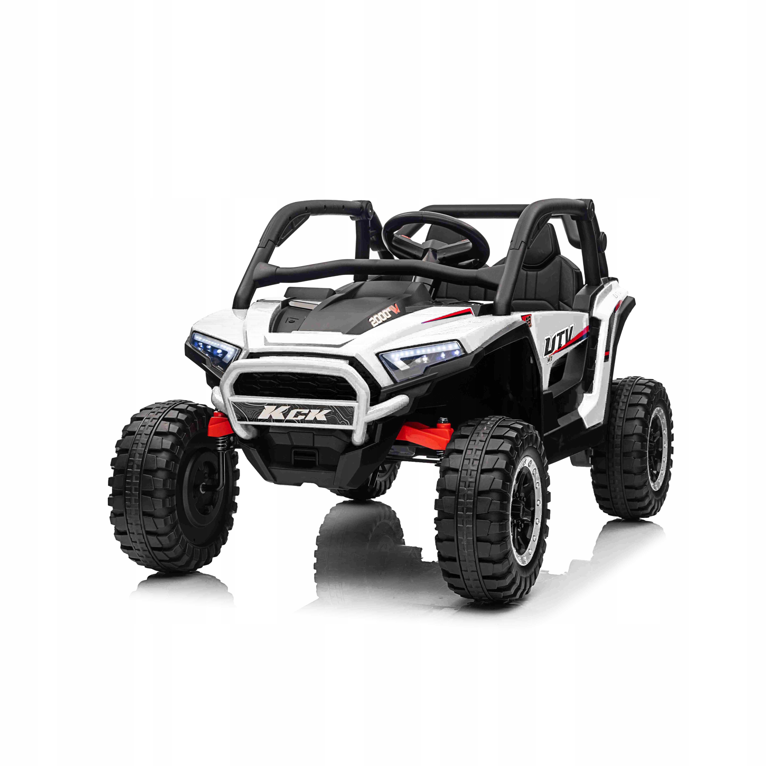 Buggy na akumulator 4x4 KCK Biały 4x45W 24V – Idealny pojazd dla Twojego dziecka
