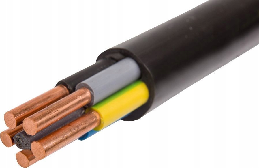 Kabel energetyczny YKY 5x6 żo 0,6/1kV – Niezawodne zasilanie dla Twojego domu