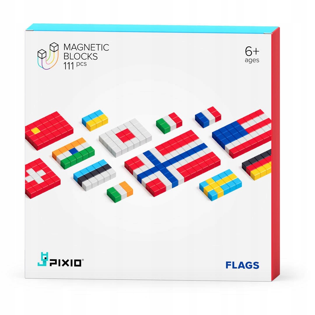 Klocki Pixio Flags | Seria Historii | Pixio – Kreatywna zabawa i nauka