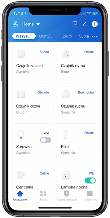 Inteligentne sterowanie za pomocą aplikacji PIRI na iOS i Android