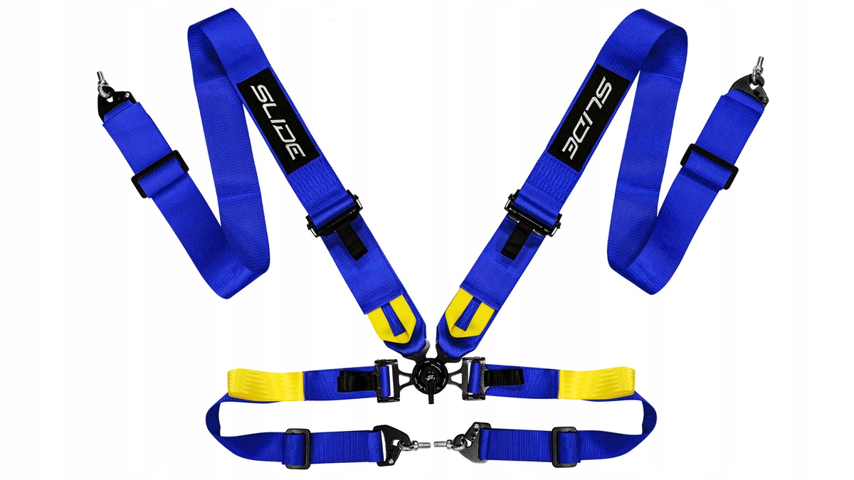 Pasy sportowe Slide V2 Quick Ciemno Niebieskie 4P 3