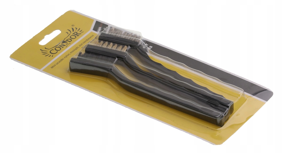 Wymiary szczotek – 175 mm długości i 40 x 10 mm części roboczej