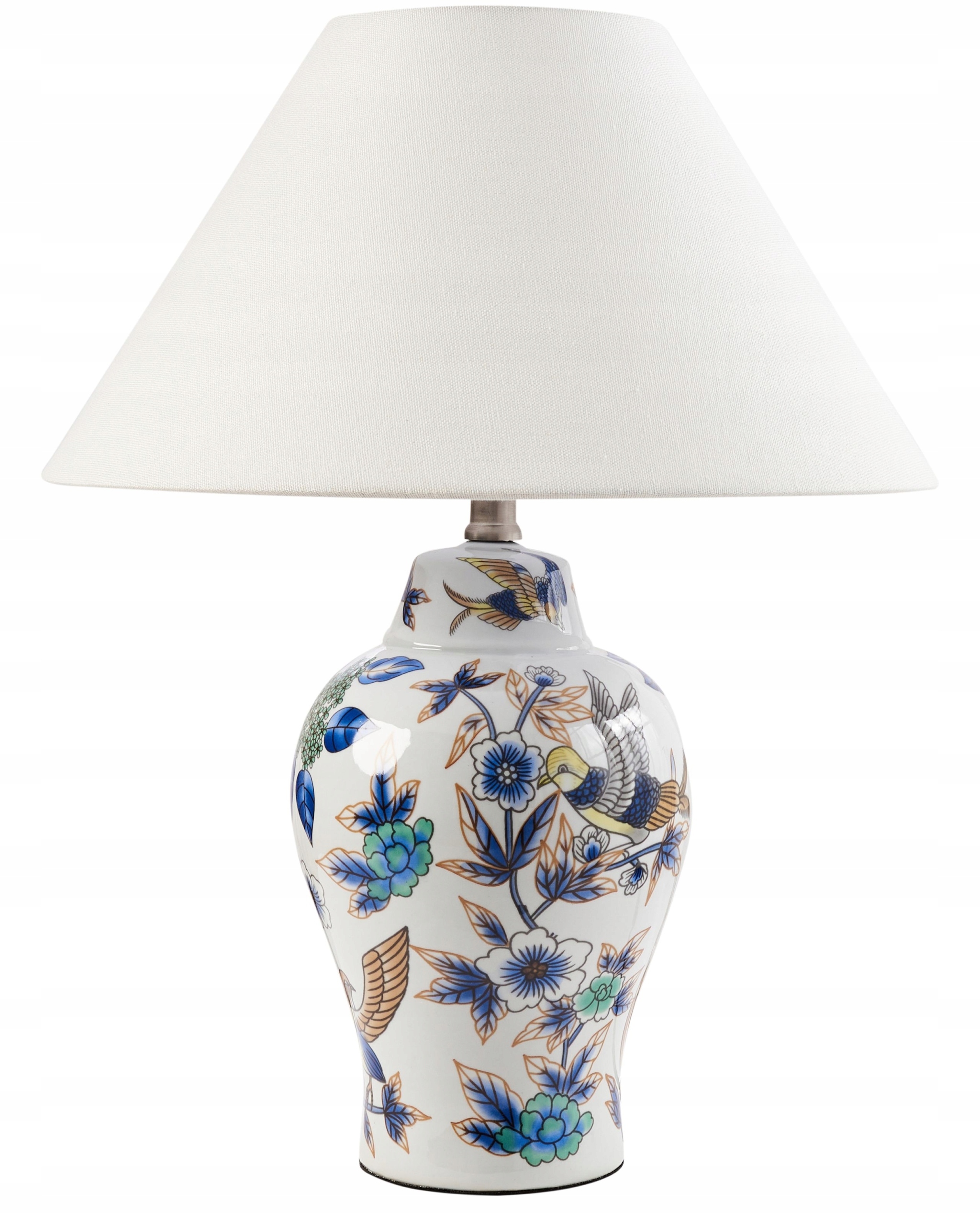 Lampa stołowa MORACA Porcelana Biały/Niebieski – Elegancja i funkcjonalność w Twoim wnętrzu