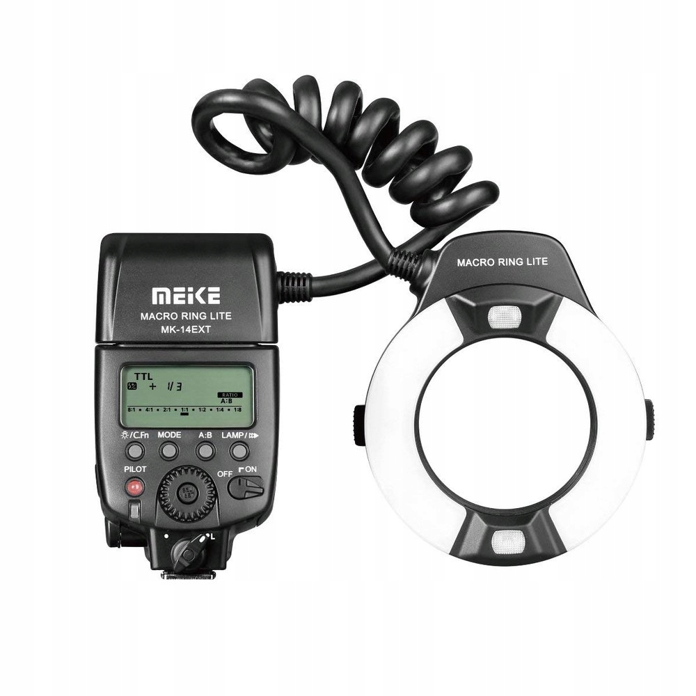 Lampa Błyskowa LED Meike MK-14EXT – Idealna do makrofotografii dla Nikon