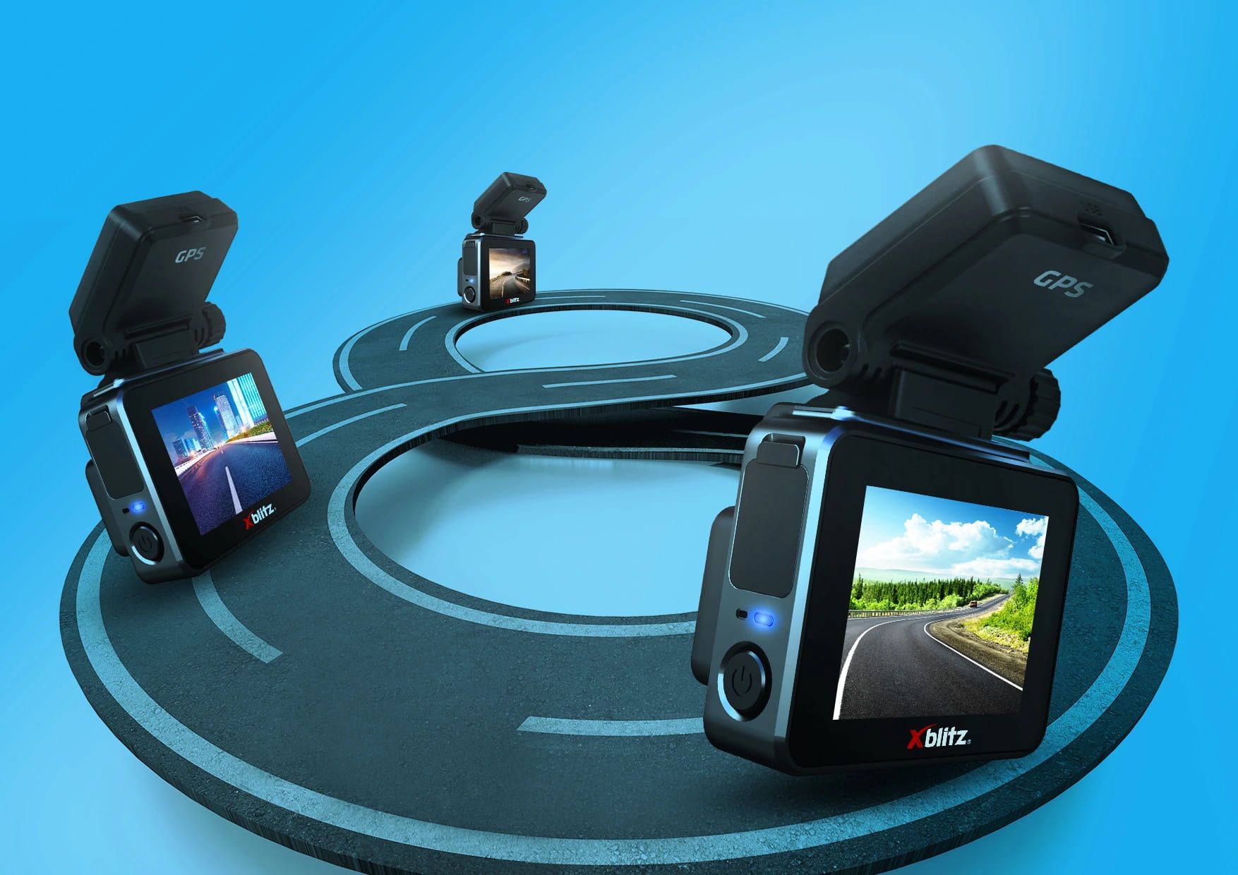 Kamera samochodowa z wbudowanym modułem gps Xblitz Black 4K
