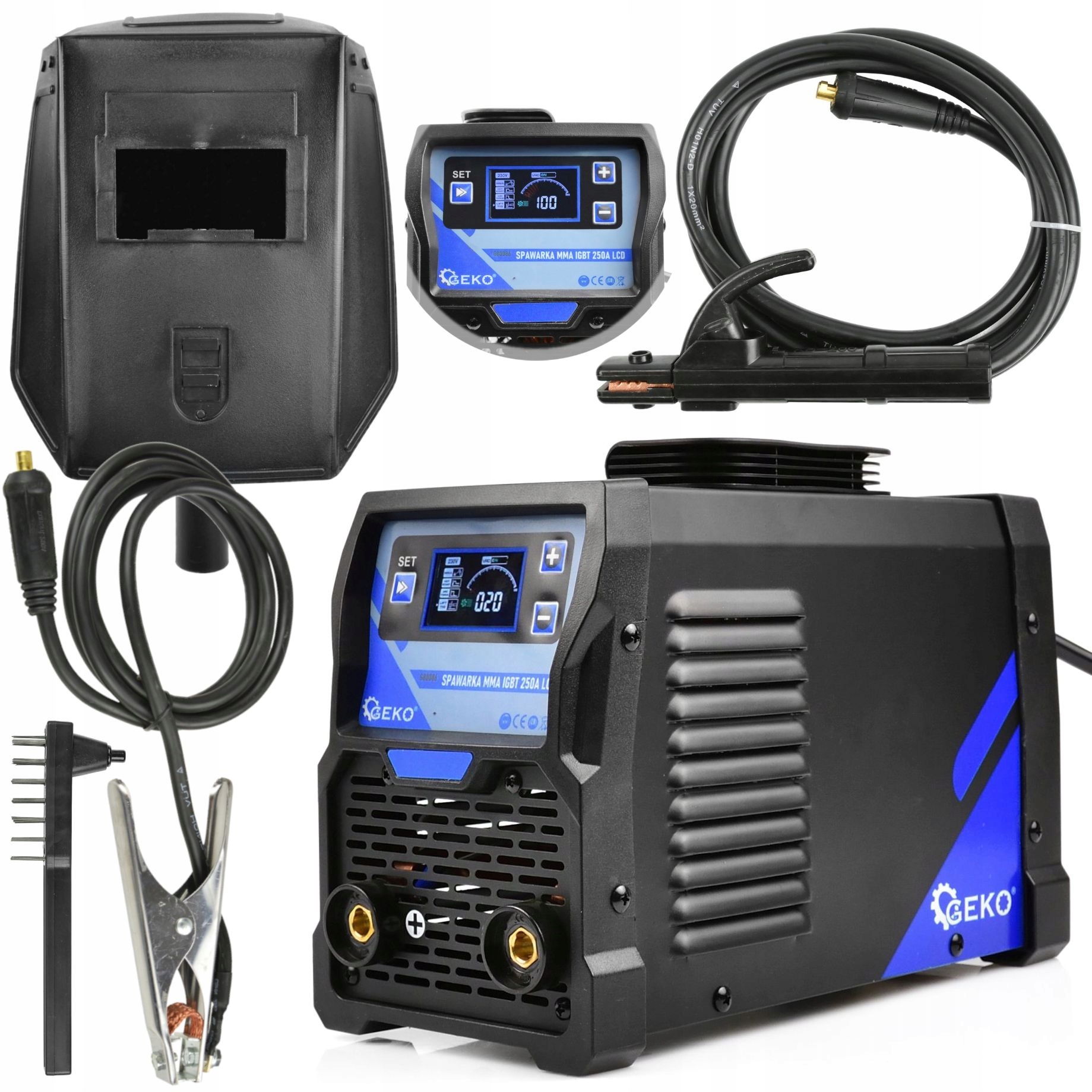 Spawarka MMA IGBT 250A LCD – Wydajność i mobilność w spawaniu
