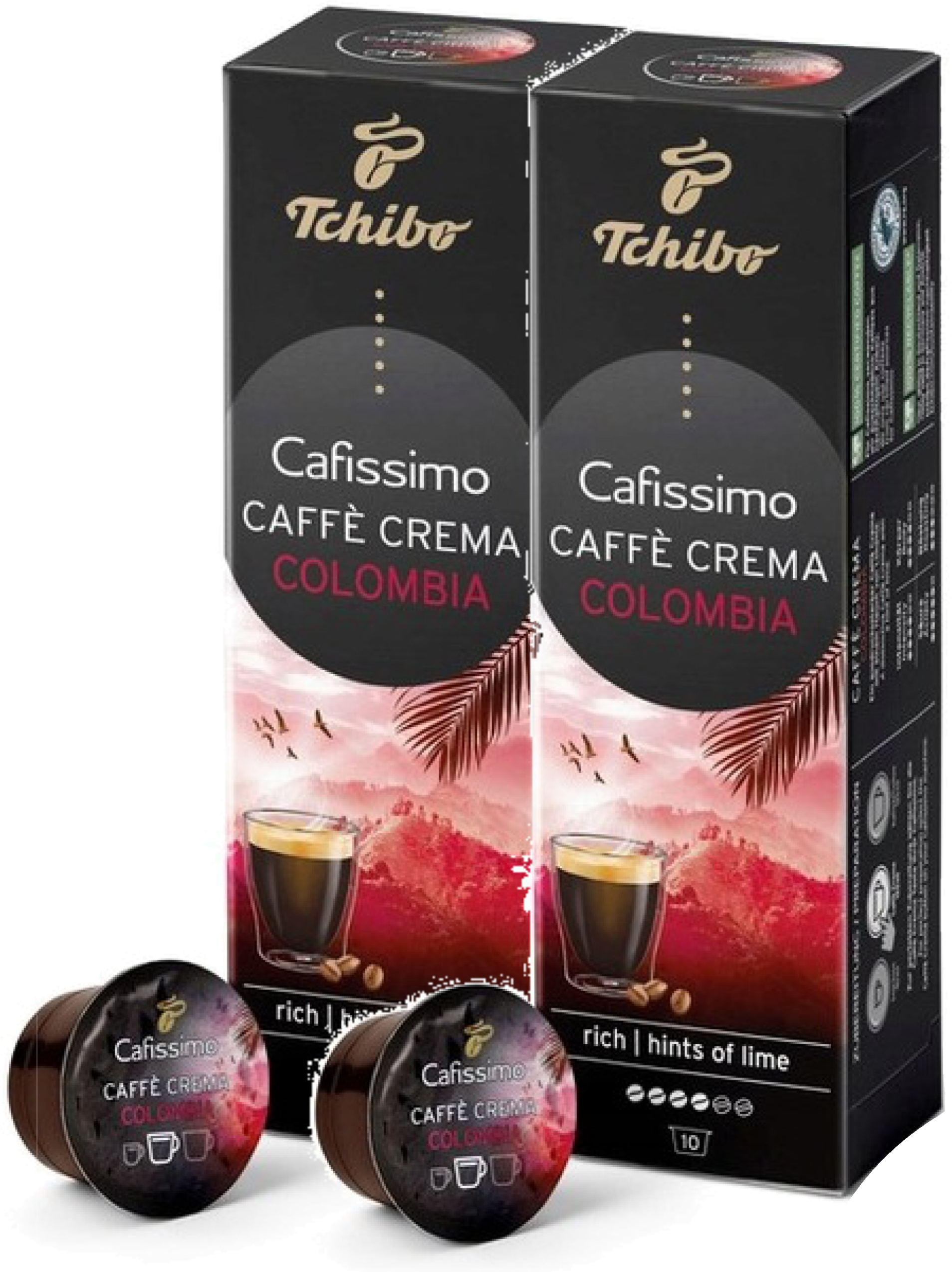 Tchibo Kapsułki Cafissimo Colombia 10x2 – Doskonały wybór dla miłośników kawy