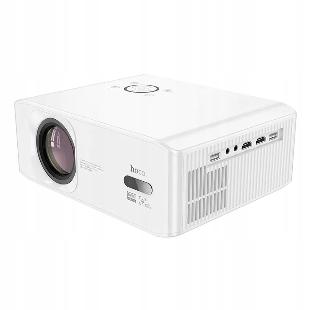 Projektor Hoco HOCO projektor z systemem Android Wi-Fi Bluetooth 1080P DT3 biały – Nowoczesne rozwiązanie do multimediów