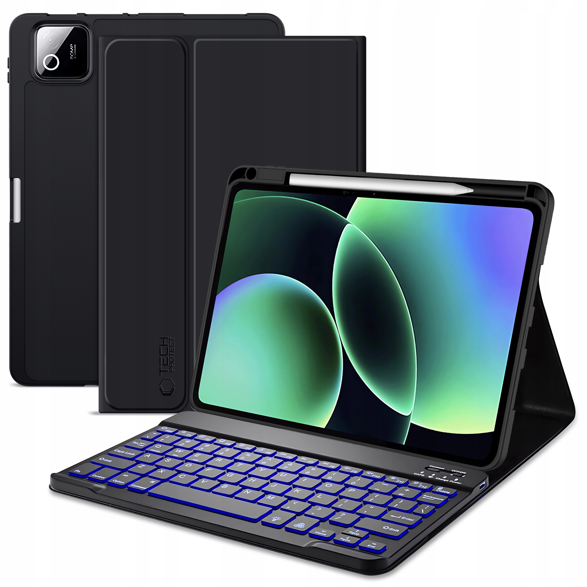TECH-PROTECT SC PEN + KEYBOARD XIAOMI PAD 7 / 7 PRO / 8 / 8 PRO 11.2 BLACK – Idealne etui z klawiaturą