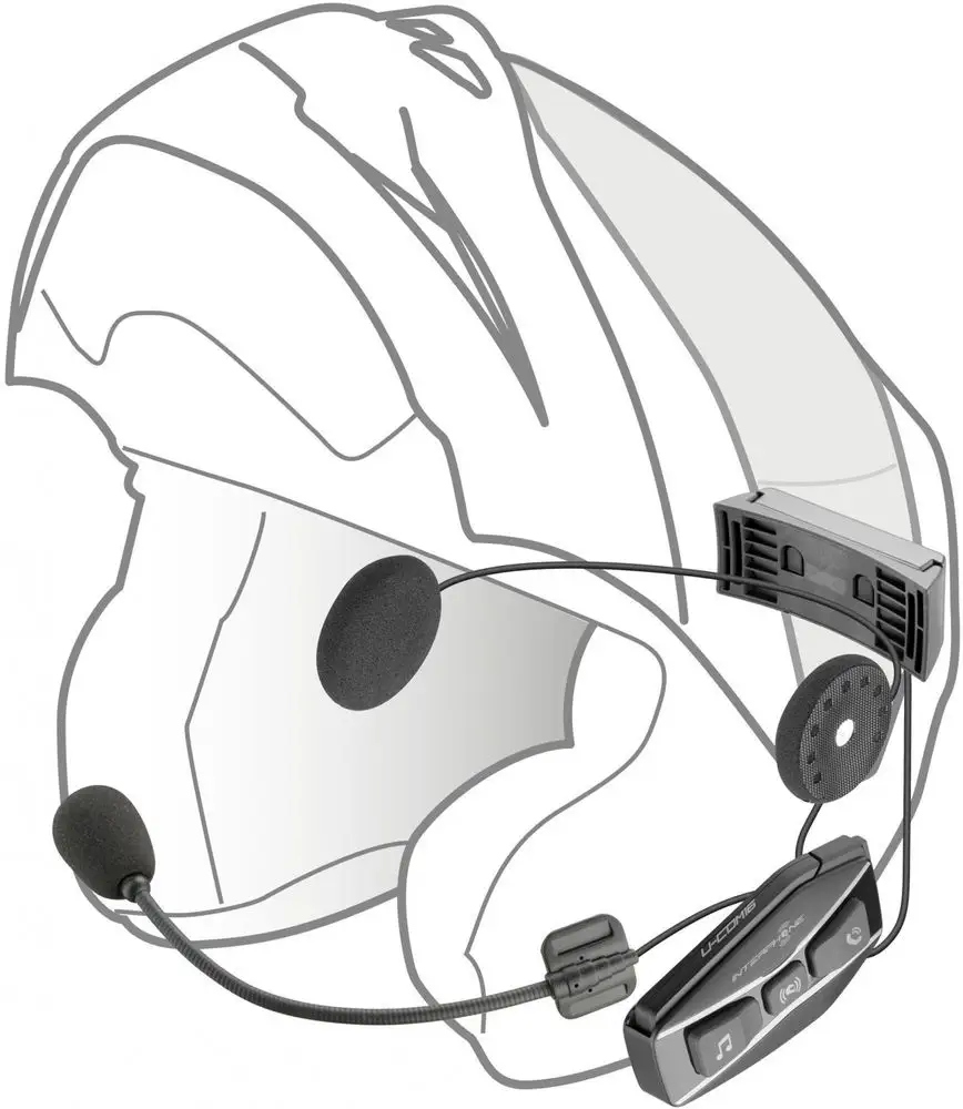 Intercom motocyklowy INTERPHONE U-COM 16 – Komplet na 1 kask