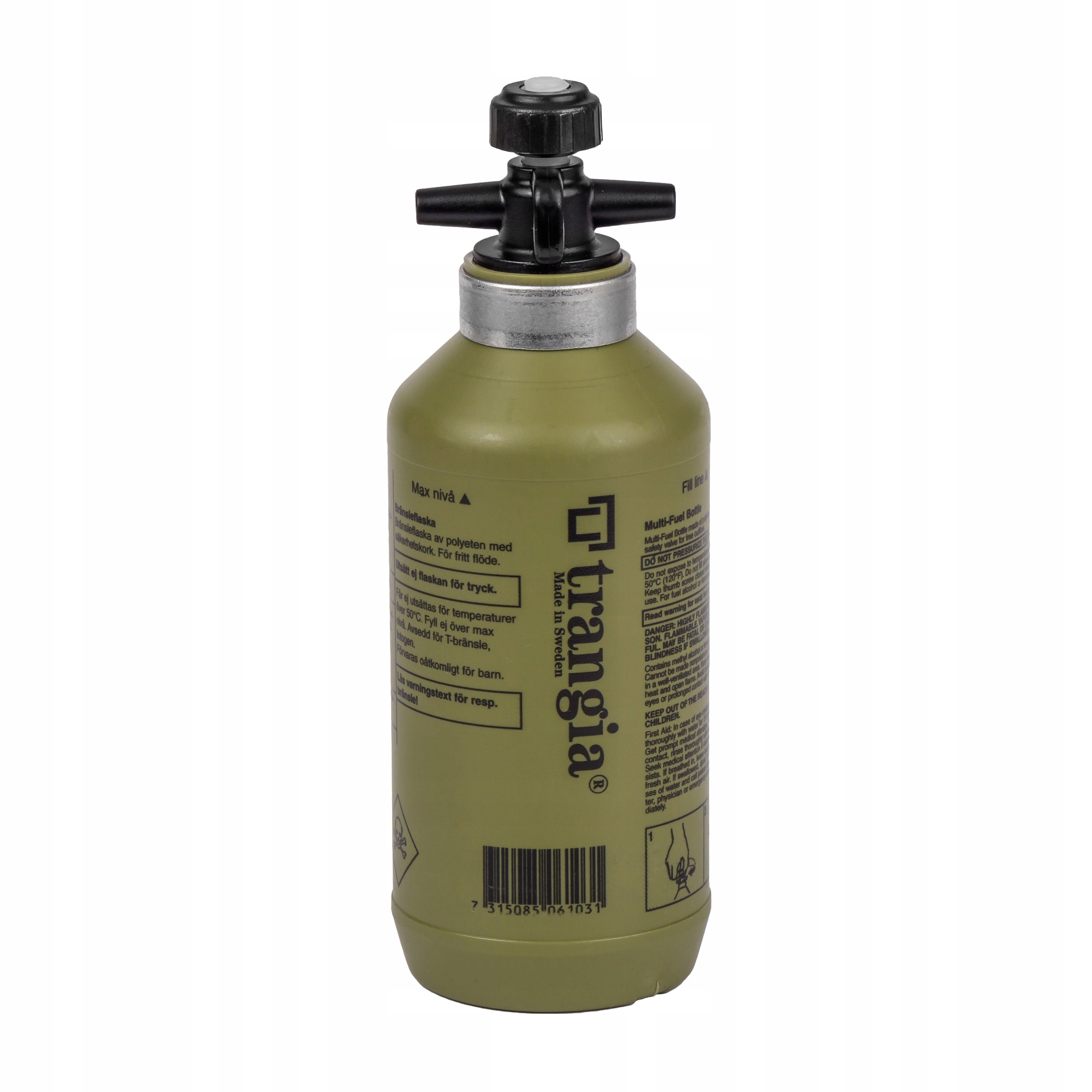 Butelka na paliwo Trangia 0,3L olive – Bezpieczne napełnianie palnika spirytusowego