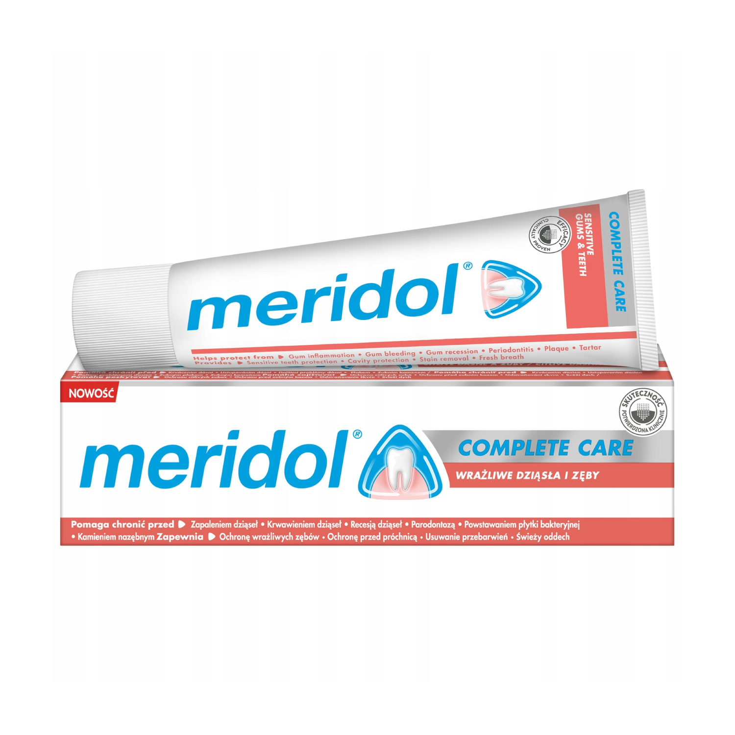 MERIDOL Pasta do zębów Complete Care 75 ml – Kompleksowa ochrona dla wrażliwych zębów i dziąseł