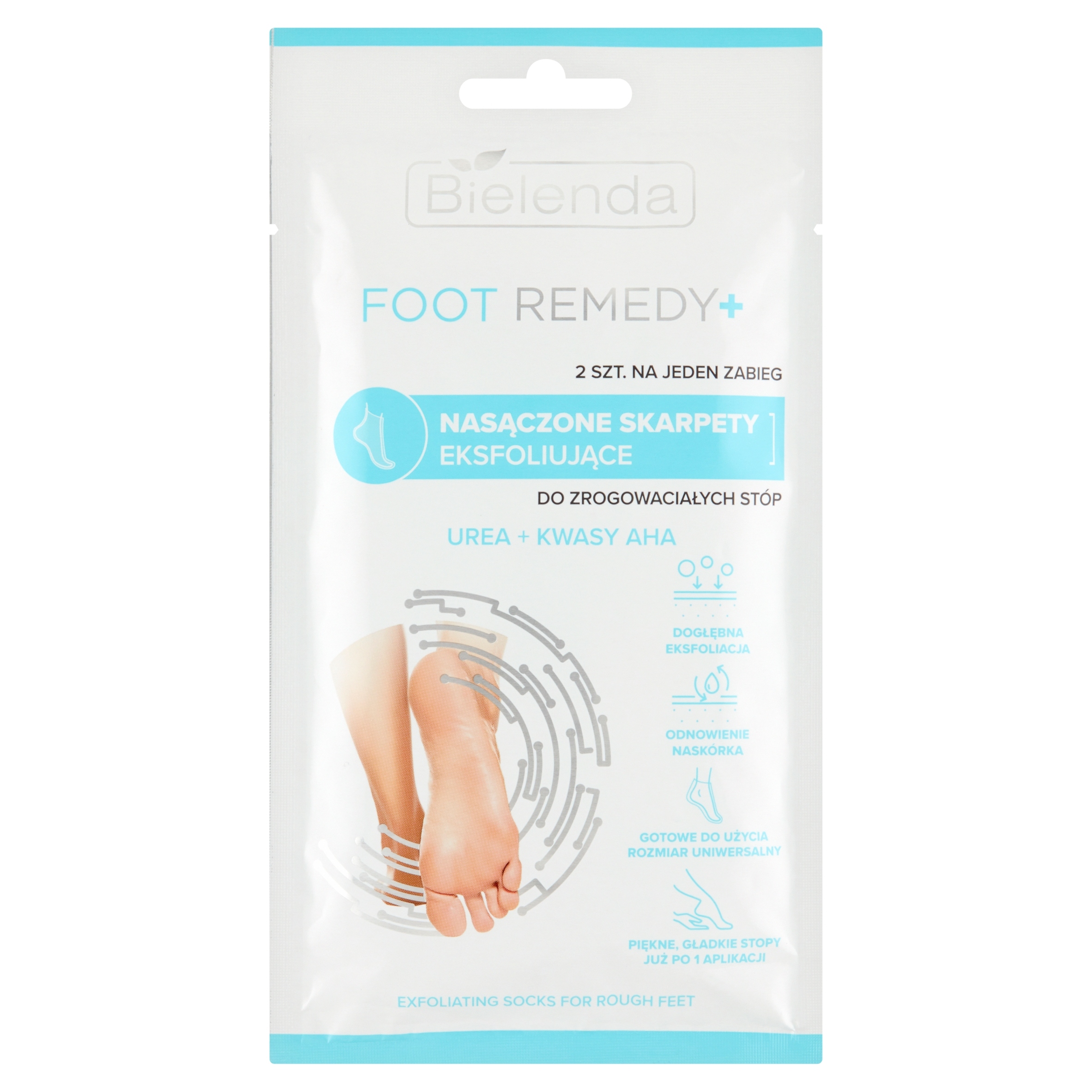Bielenda Foot Remedy+ – Nasączone skarpety eksfoliujące do zrogowaciałych stóp