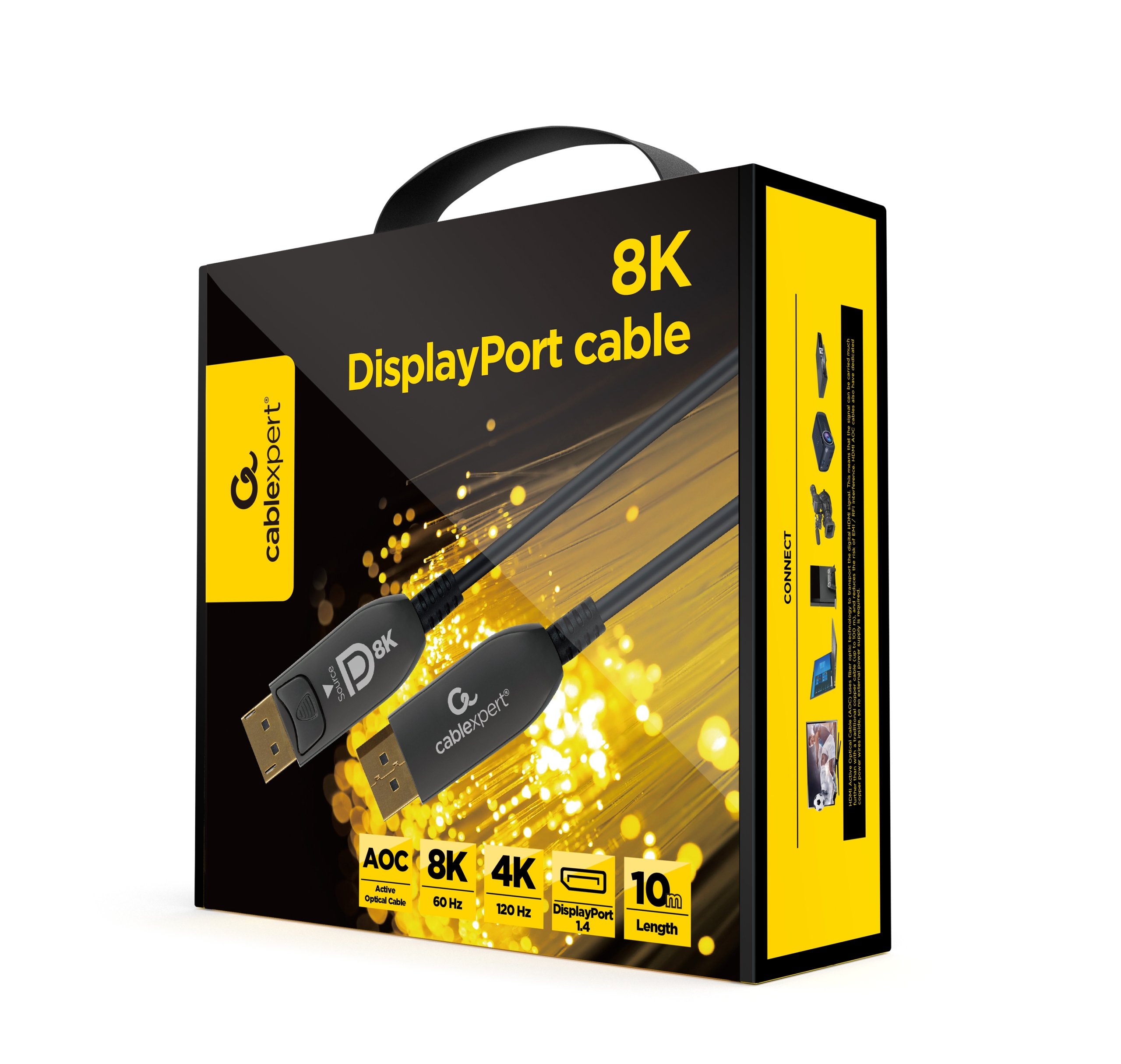 Kabel Gembird CABLE DISPLAY PORT 5M AOC PREM CC-DP8K-AOC-5M – Wysoka jakość przesyłu wideo