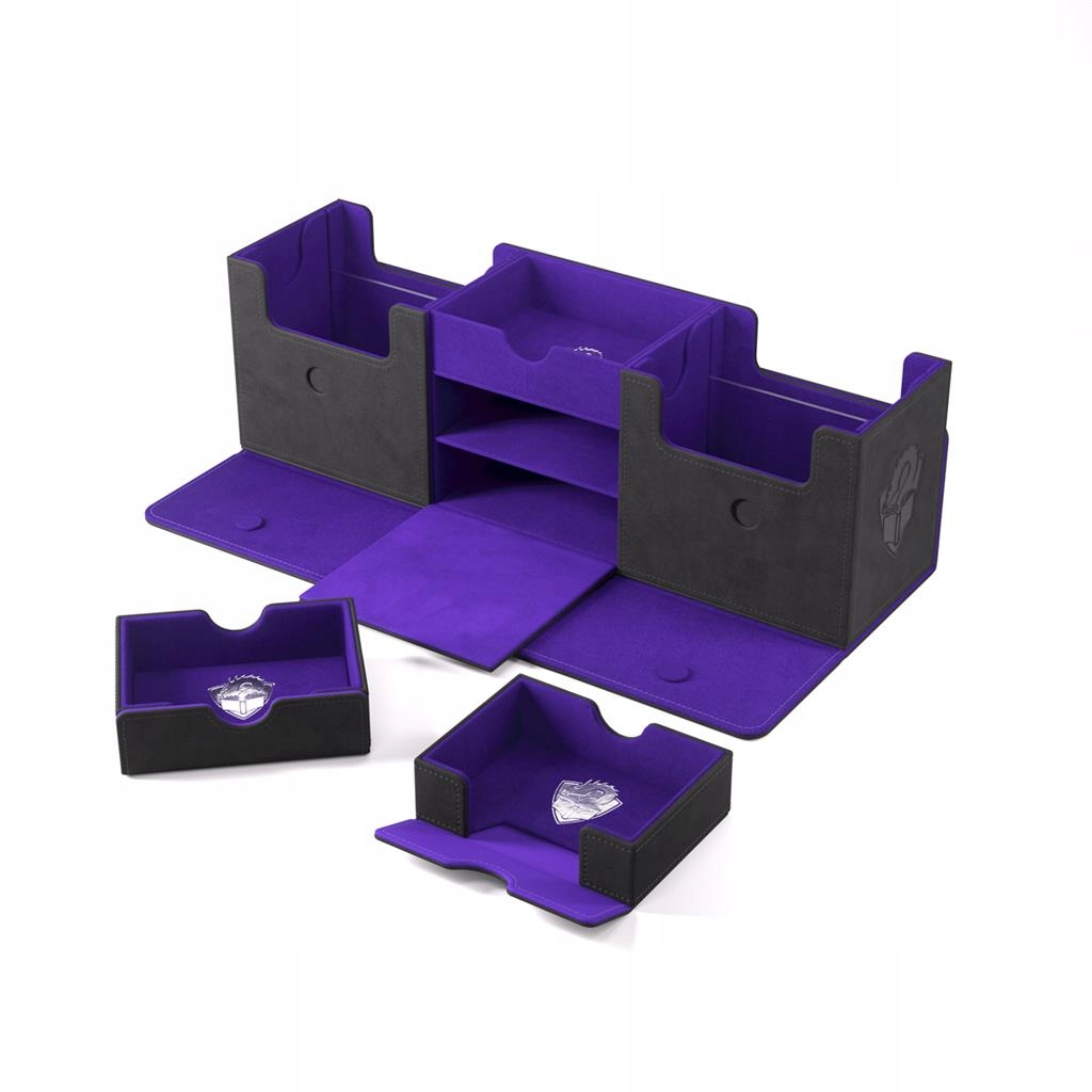 Gamegenic - The Academic 266+ XL - Czarny/Fioletowy – Idealne pudełko na karty