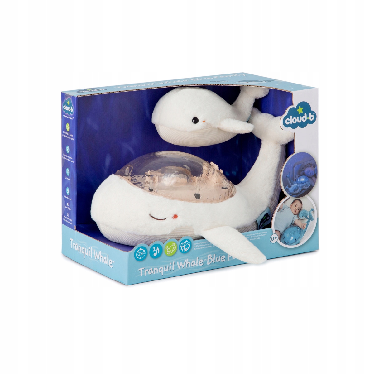 Cloud B Tranquil Whale – Lampka i Grzechotka dla Twojego Dziecka