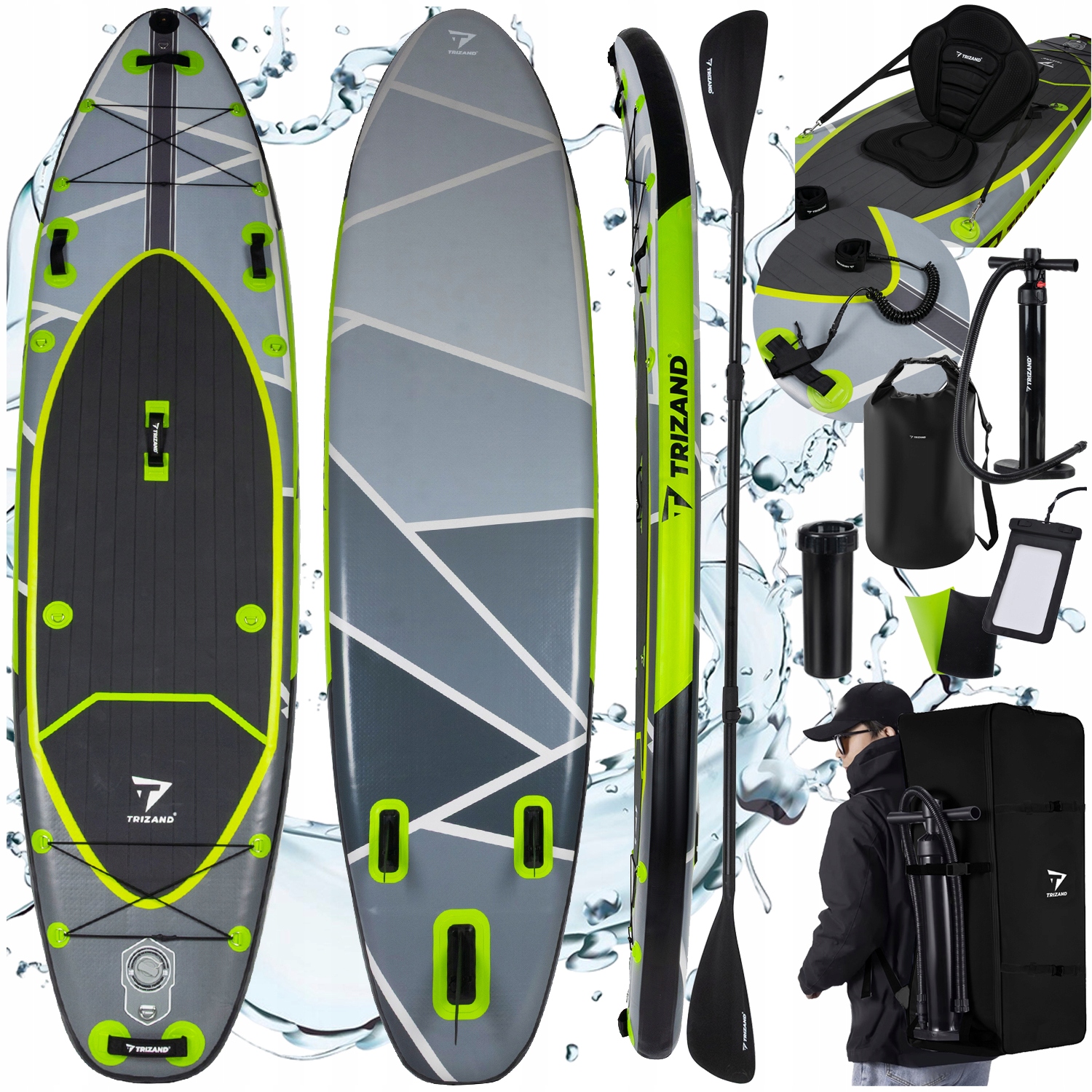 Deska SUP 350cm z akcesoriami Trizand – Idealna na wodne przygody