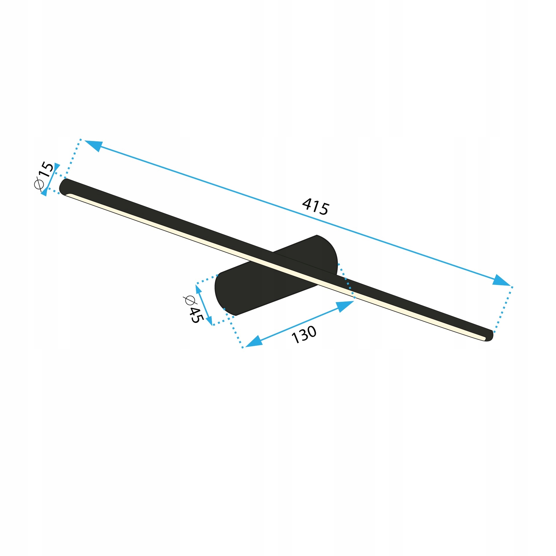 Parametry techniczne kinkietu APP1341-W Black