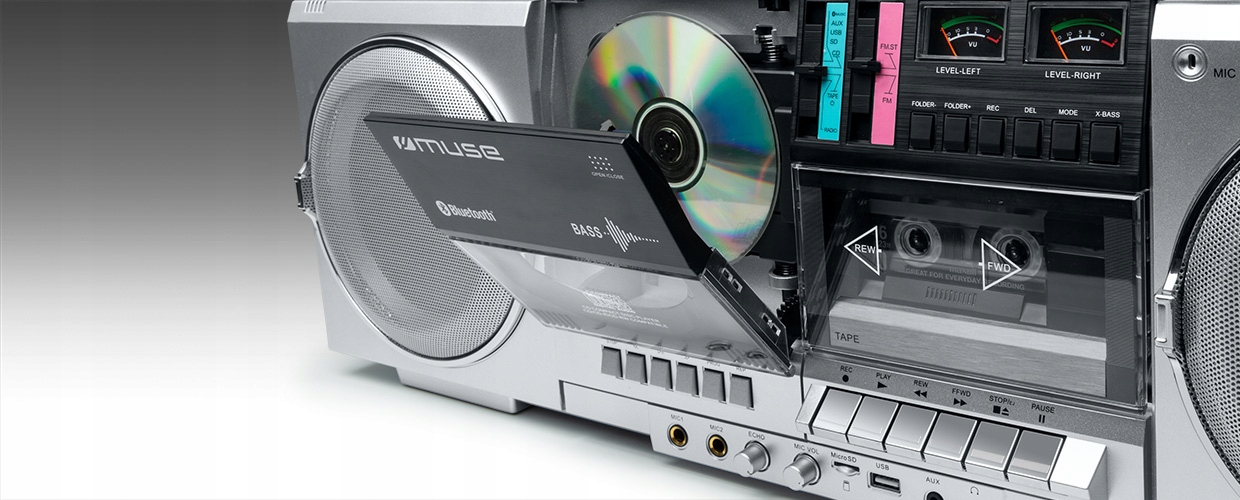 Odtwarzanie różnych nośników – CD, kasety, USB i karta SD
