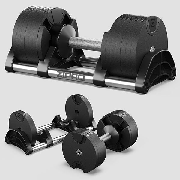 ZIPRO Hantla z regulacją obciążenia 24 kg