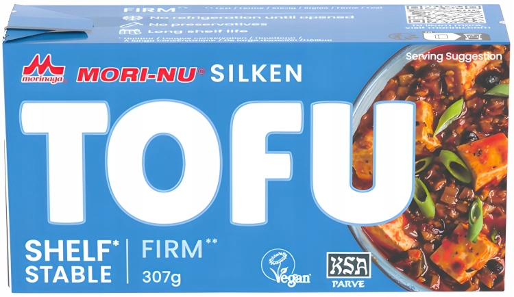 Tofu jedwabiste niebieskie (twarde) 307g - Mori-Nu – Delikatna alternatywa w diecie